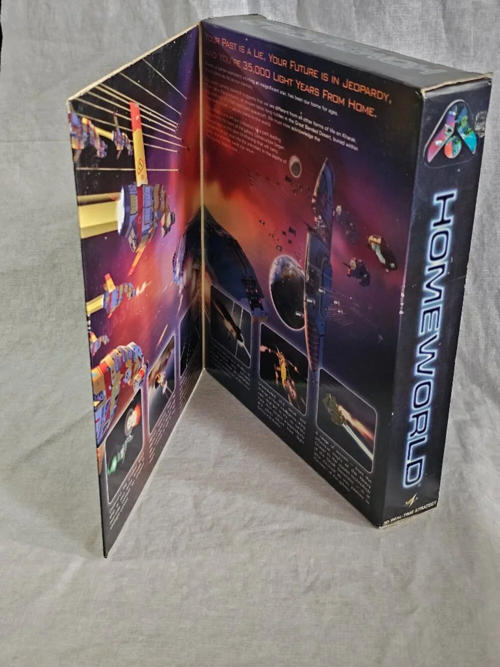 Homeworld PC Big Box 1999 Sierra Relic 3D RTS Game New Sealed YES Promo Sticker